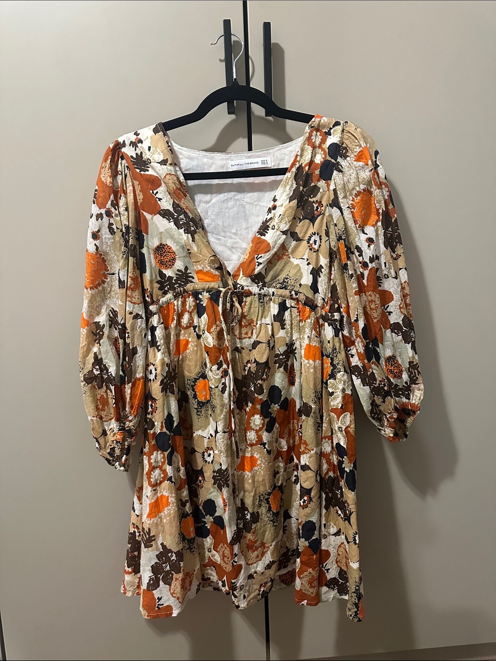 Faithfull The Brand Faria Mini Kaiya Floral Print Dress Size 4 — image 7 of 8